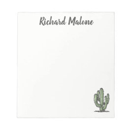 Cactus Plant Hand Drawn Illustration Personalized Notizblock