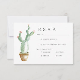 Cactus Planter | UAWG Aquarell RSVP Karte