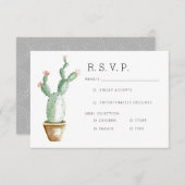 Cactus Planter | UAWG Aquarell RSVP Karte (Vorne/Hinten)