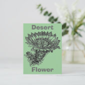 Cactus Postcard Postkarte (Stehend Vorderseite)