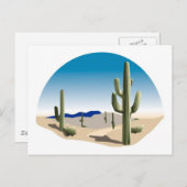 Cactus Prairie Scene Postkarte (Vorne/Hinten)