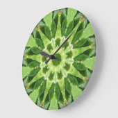 Cactus Prickle Frenzy Fraktal Große Wanduhr (Winkel)