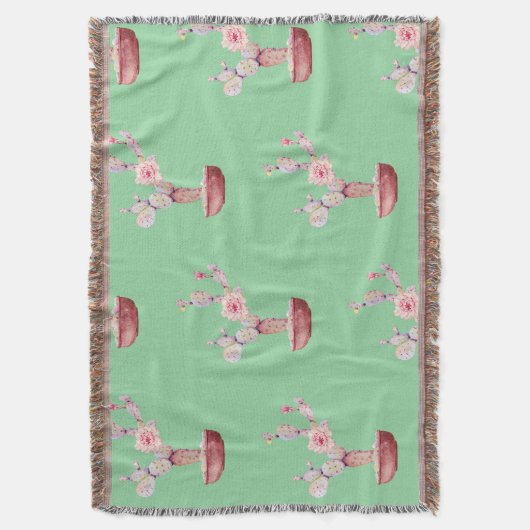 Cactus Prickly Pear Decke (Vorderseite Vertikal)