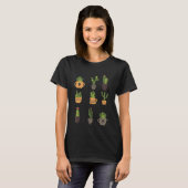 Cactus Prickly Saguaro Pear Barbary Fig Golden Bar T-Shirt (Vorne ganz)