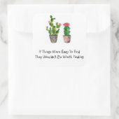 Cactus Quote Sticker (Tasche)