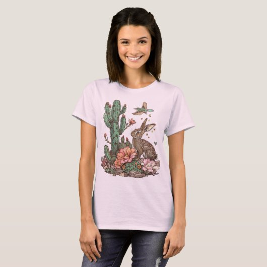 Cactus Rabbit T-Shirt (Vorne ganz)