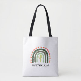 Cactus Rainbow LOCATION Orange Green Modern Fun Tasche