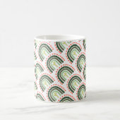 Cactus Rainbow Orange Green Modern Desert Fun Kaffeetasse (Mittel)