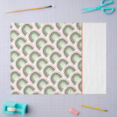 Cactus Rainbow Orange Green Modern Seidenpapier (Basteln)