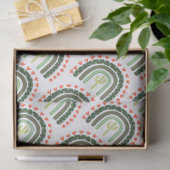 Cactus Rainbow Orange Green White Seidenpapier (Geschenk)