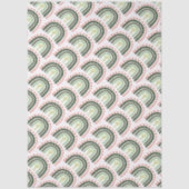 Cactus Rainbow Orange Green White Seidenpapier (Vorderseite)