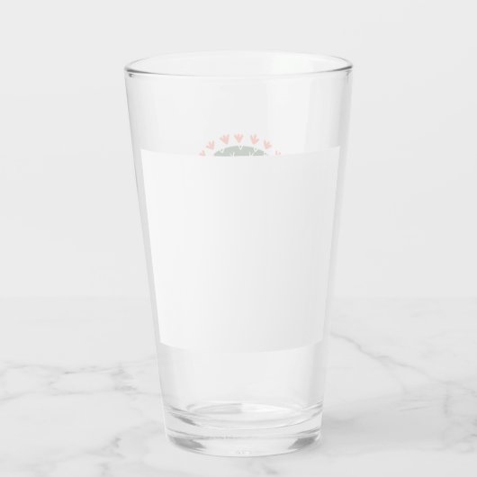 Cactus Rainbow Scottsdale AZ Modern Desert Fun Glas (Rückseite)