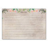 Cactus Recipe Brautparty Cards Tischnummer (Rückseite)