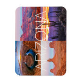 Cactus Red Rock Sunset Nature Landscapes Arizona Magnet (Vertikal)