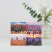 Cactus Red Rock Sunset Nature Landscapes Arizona Postkarte (Stehend Vorderseite)