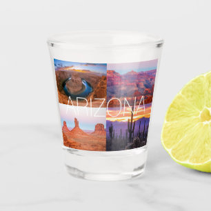 Cactus Red Rock Sunset Nature Landscapes Arizona Schnapsglas