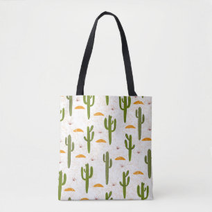 Cactus Sand: Mexikanischer Stil Nahtlos. Tasche