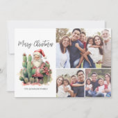 Cactus Santa Foto Frohe Weihnachten (Vorderseite)