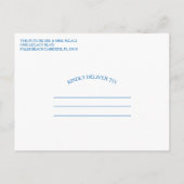 Cactus Save the Date Wedding Announcement Ankündigungspostkarte (Rückseite)