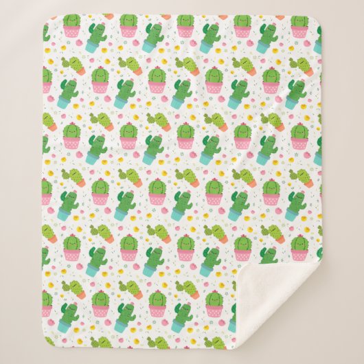 Cactus Sherpa Blanket Sherpadecke (Vorderseite)