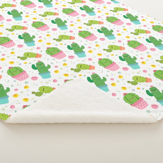 Cactus Sherpa Blanket Sherpadecke (3/4)
