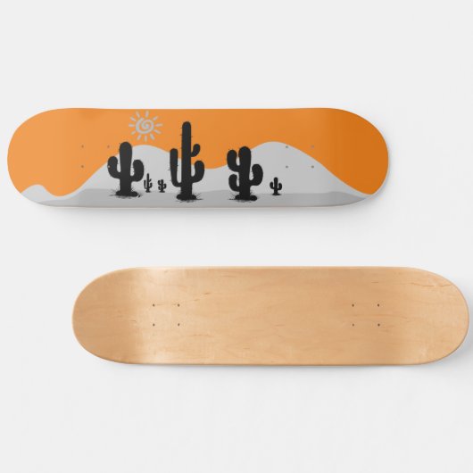Cactus Skateboard Deck (Horizontal)
