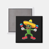 Cactus Sombrero Cinco De Mayo Mexican Cactus Party Magnet (Vorderseite/Rückseite)