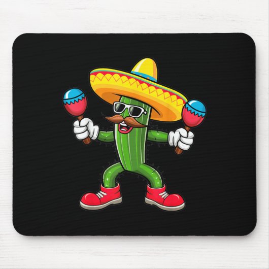 Cactus Sombrero Cinco De Mayo Mexican Cactus Party Mousepad (Vorne)