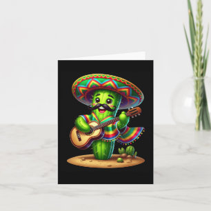 Cactus Sombrero Guitar Cinco De Mayo Boys Kinder M Karte