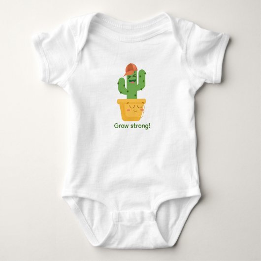 Cactus son and Mama Pflanze Baby Strampler (Vorderseite)