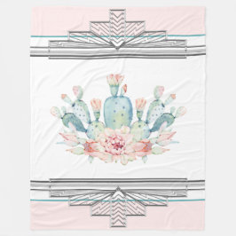 Cactus Southwestern Fleecedecke