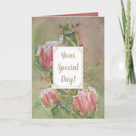 Cactus Special Day Begrüßung Karte