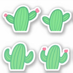 Cactus Stickers Aufkleber