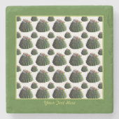 Cactus Stone Untersetzer - Personalisierte Option (Vorderseite)