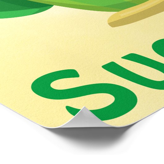 Cactus Stuck on Success Poster (Ecke)