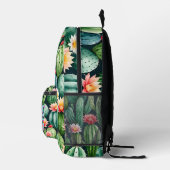 Cactus & Succulent Backpack Benutzerdefinierter Te Bedruckter Rucksack (Rechts)