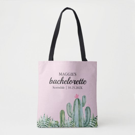 Cactus Succulent Blume Bachelorette Gevor Tasche (Vorderseite)