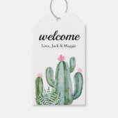 Cactus succulent Blume Wedding Welcome Bag Bevorzu Geschenkanhänger (Vorderseite)