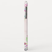 Cactus succulent Blush Marble Geometric Monogram Case-Mate iPhone Hülle (Hinten/Links)