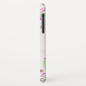 Cactus succulent Blush Marble Geometric Monogram Case-Mate iPhone Hülle (Hinten/Links)