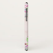 Cactus succulent Blush Marble Geometric Monogram Case-Mate iPhone Hülle (Hinten/Links)