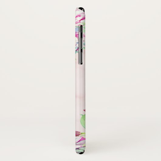 Cactus succulent Blush Marble Geometric Monogram Case-Mate iPhone Hülle (Hinten/Links)