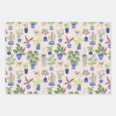 Cactus succulent Blush Pink Geschenkpapier Set (Vorderseite)