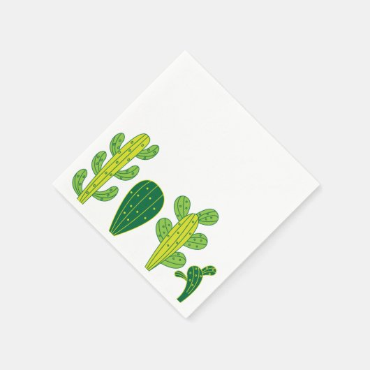 Cactus succulent Cacti Party Serviette (Ecke)