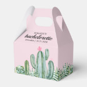 Cactus succulent Desert Bachelorette Pink Geschenkschachtel (Vorderseite)