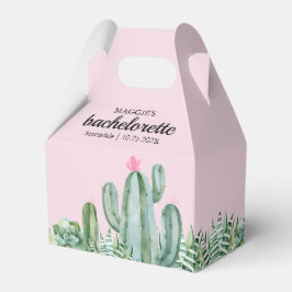 Cactus succulent Desert Bachelorette Pink Geschenkschachtel