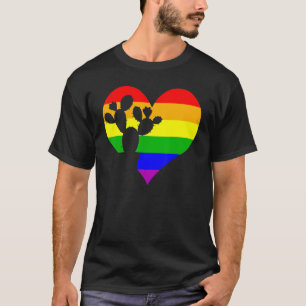 Cactus succulent Gay Pride Lgbt Day Rainbow Pflanz T-Shirt