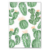Cactus succulent Hochzeitskarte Tischnummer (Rückseite)
