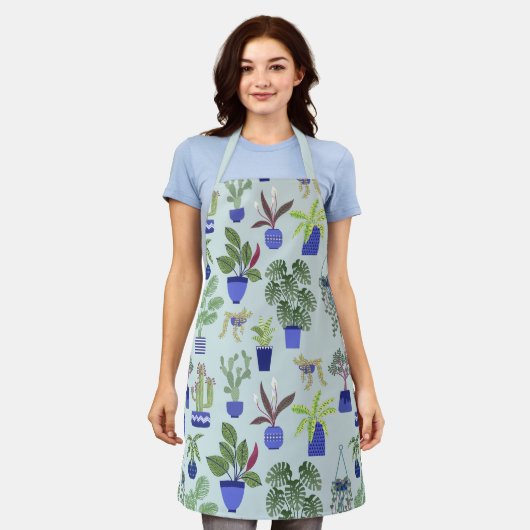 Cactus succulent Houspflanzengärten Schürze (Getragen)