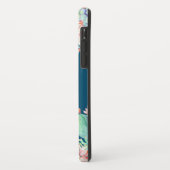 Cactus succulent monogram Ocean Blue Monogram Case-Mate iPhone Hülle (Hinten/Links)